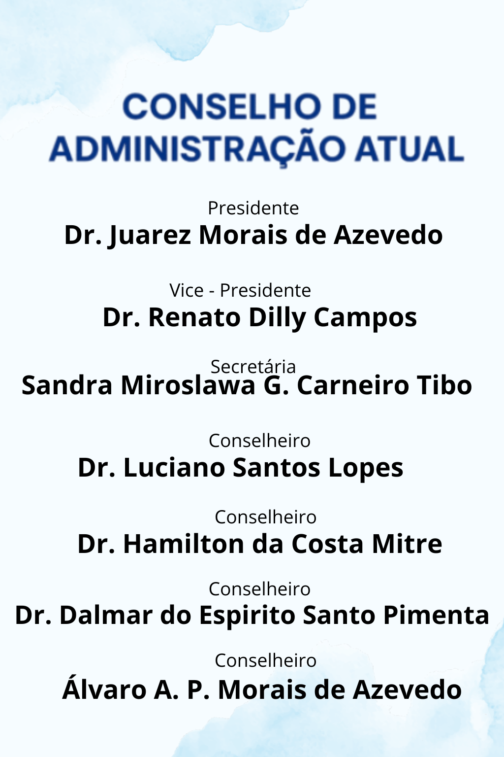 Conselho de Administração Atual do INESPE 2021-2026